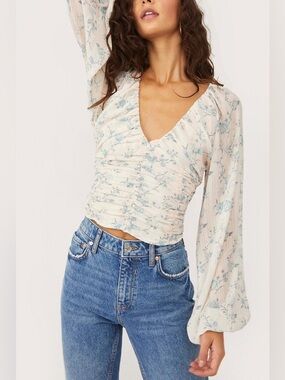 NWTS Free People Final Rose Blouse Small